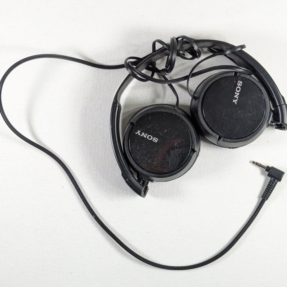 SONY folding headphones, wired travel headphones